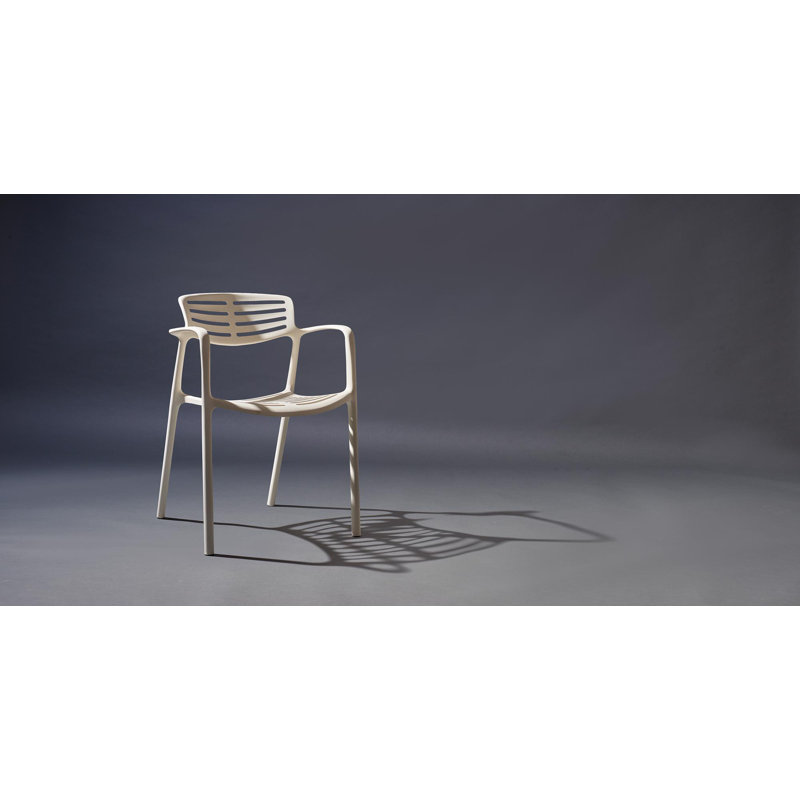 Toledo Aire Outdoor Dining Armchair, White