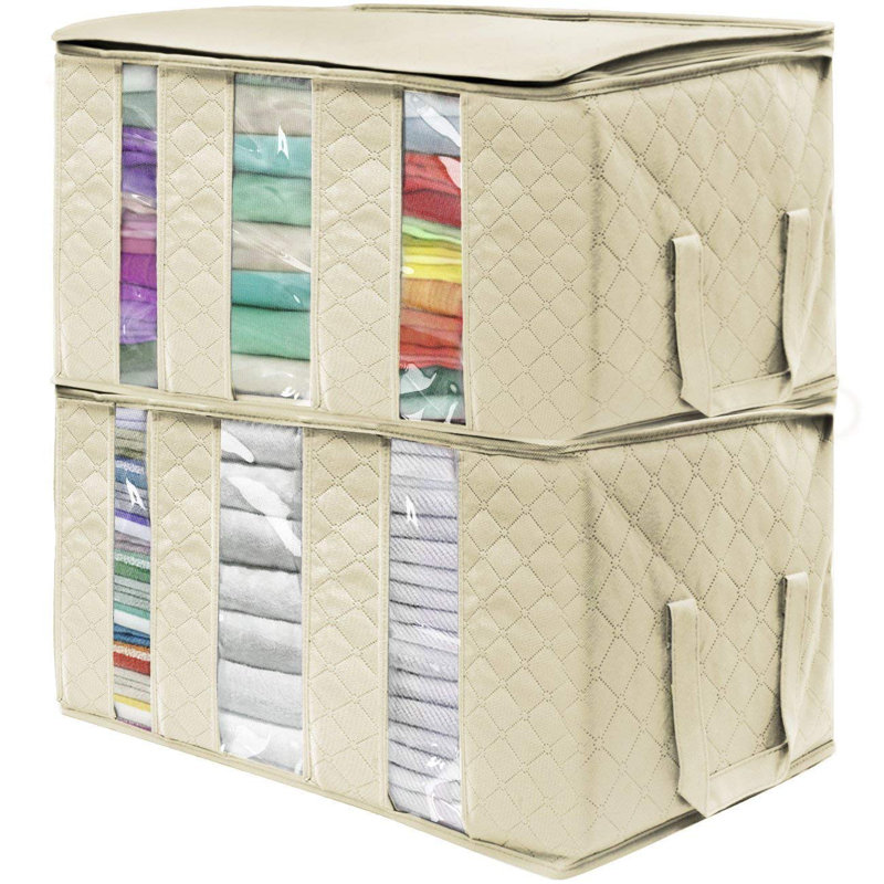 3 Sectional Foldable Fabric Storage General Organizer