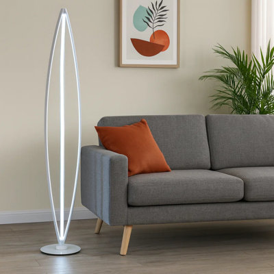 Garritt White Floor Lamp