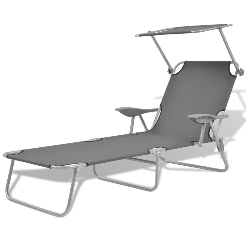 Shakira 23.2" Long Single chaise, Gray