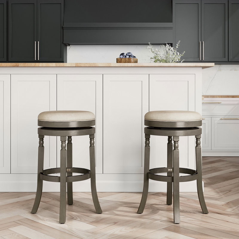 Tabouret 30 ", siège en tissu