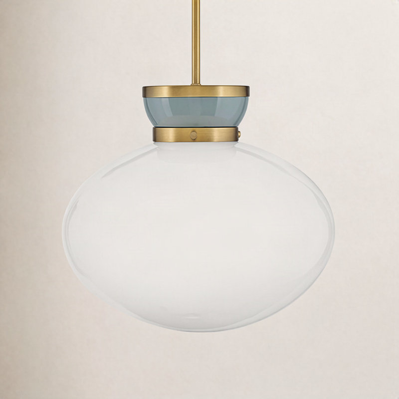 Charming Schoolhouse Single Light 15 in. Pendant, Bronze