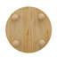 Table basse ronde en bois massif cannelé 31,8 po avec rangement dissimulé et porte coulissante-984757722