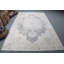 Élégant grand tapis Oushak turc beige rétro parfait pour ajouter de la grâce à votre salon
