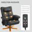 Massage Recliner Chair with Ottoman Set-1741921233