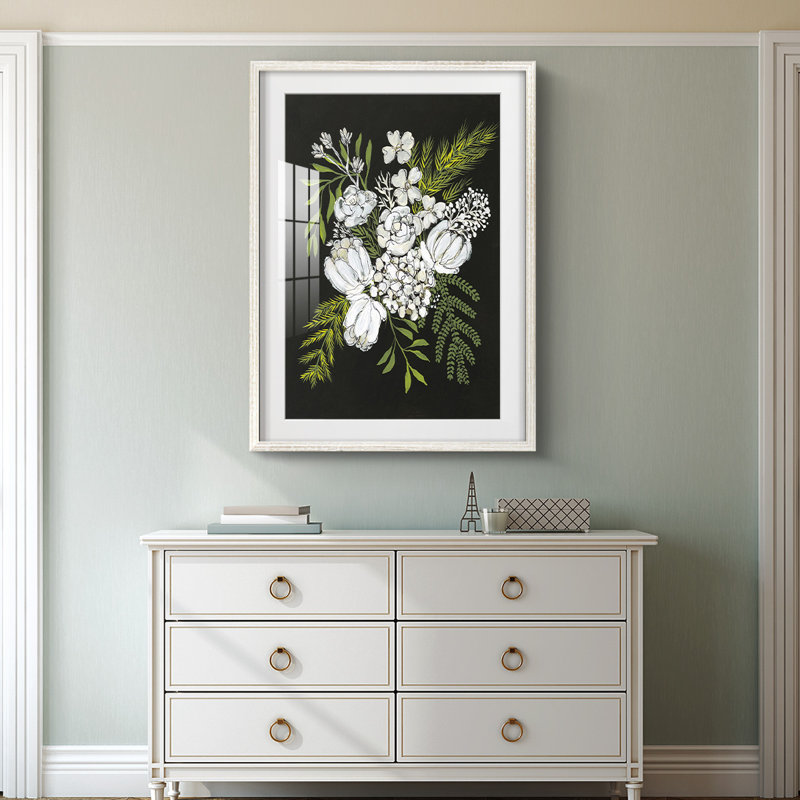 Magnetic Color II - Toile tendue avec châssis, H 28,5 po x l 20,5 po, Blanc