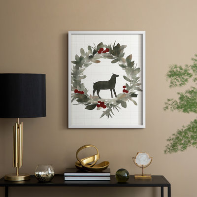 «Christmas Holiday Art CDXI», reproduction encadrée - bois massif