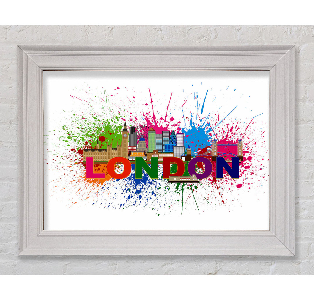 Regenbogen London Splash 3 - Druck