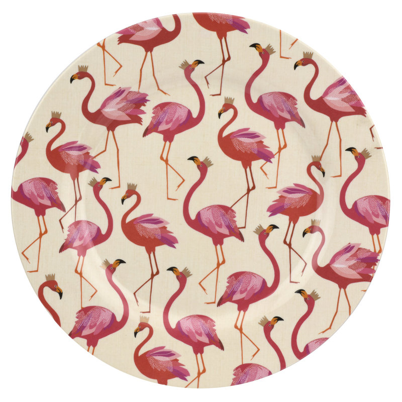 Assiettes plates en mélamine S / 4 Portmeirion Sm Flamingo