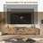 Wood TV Media with Storage