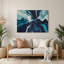 «Lyrical Abstraction 86», art mural en métal gris