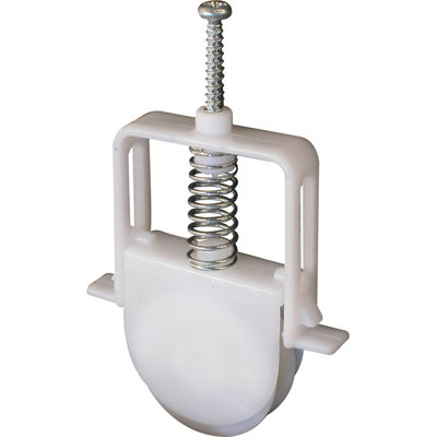 Prime-Line 1 in. Steel Screen Door Tension Spring Nylon Roller with Angle Stop for Columbia Doors