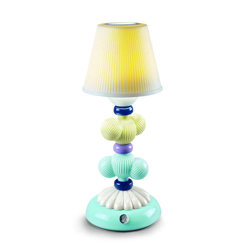 Cactus Firefly 12" Table Lamp, Yellow/Blue