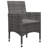  Dining Set Grey, Dark Grey-1661062468