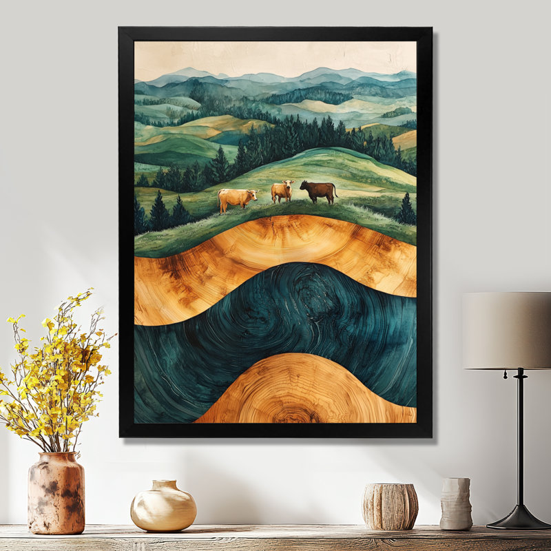 Gorav - Animals Canvas Art Print, Black, 20" H x 12" W, Reproduction encadrée d'une seule photo