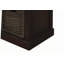 Banc de rangement rustique avec 3 paniers en rotin classiques amovibles, banc d'entrée avec coussin amovible (espresso)-166584923