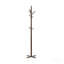 Portemanteau moderne foncé foncé en bois massif avec 9 crochets-130134620