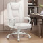 Chaise de bureau à domicile, conception robuste de 400 lb et de grande taille, dossier lombaire ergonomique à haut dossier
