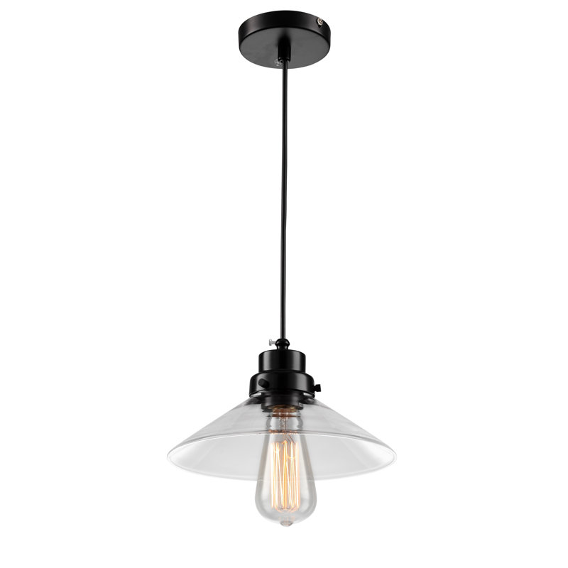 Luminaire suspendu industriel 1 lumière Edison