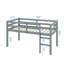 Lit mezzanine simple surélevé avec échelle-707785475