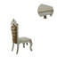 Chaise d'appoint capitonnée couleur caramel