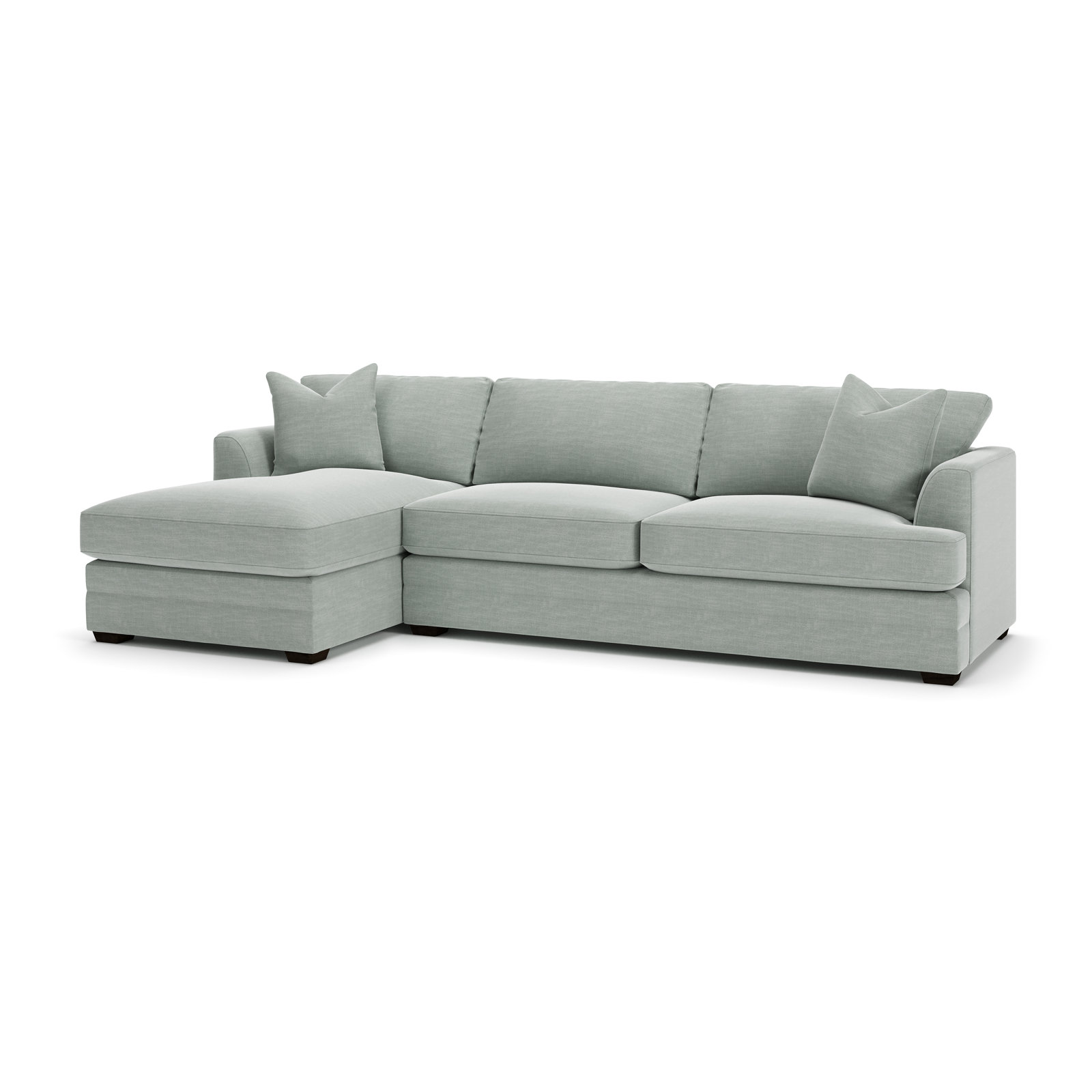 Edan Chaise Sectional, Left Hand Facing, Conversation Capri Basketweave