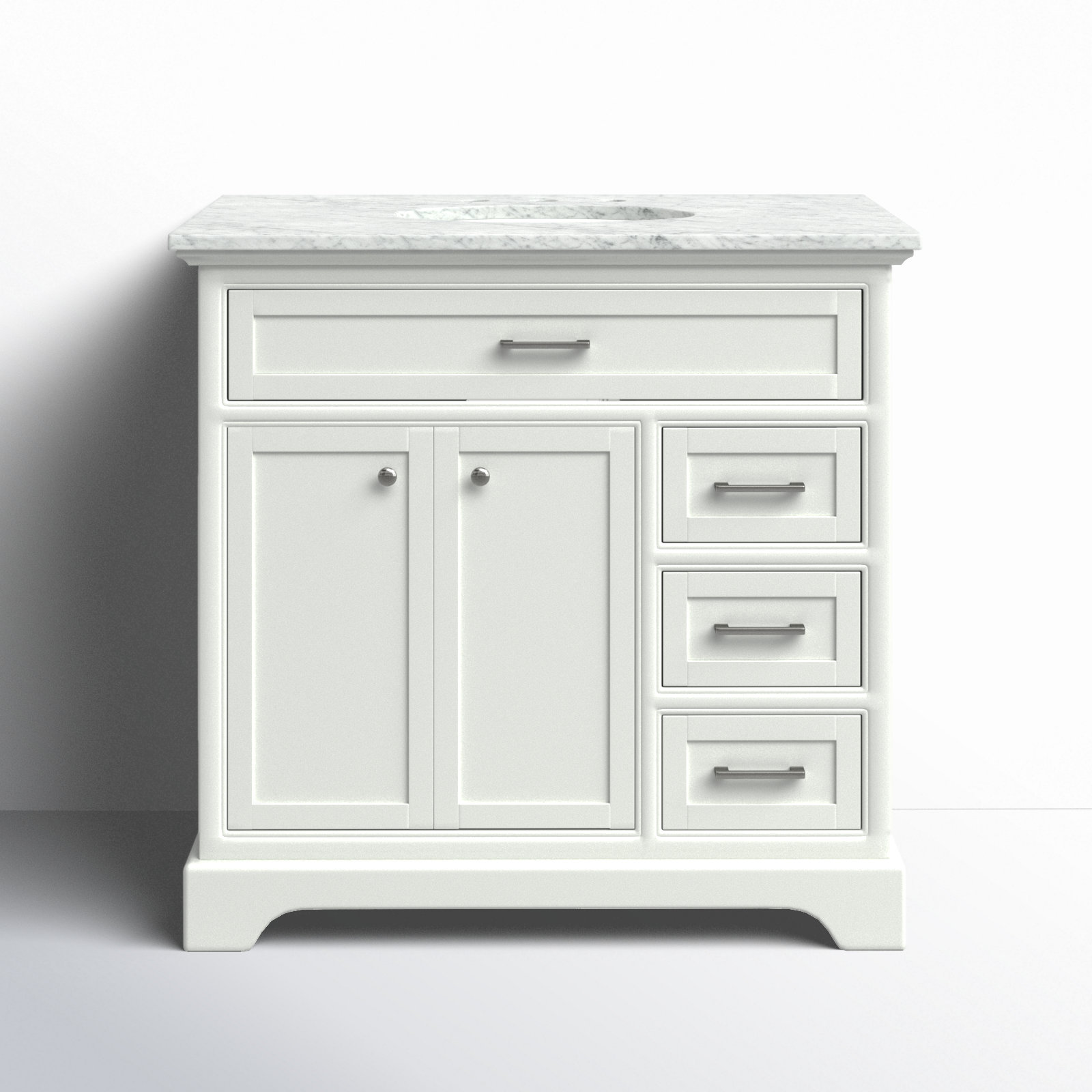 Hermes 36'' Single Bathroom Vanity, White