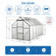 Serre en polycarbonate surélevée 6X12 pi-114766636