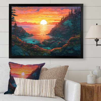 Elya " Rainbow Sky Shining On Lake III "