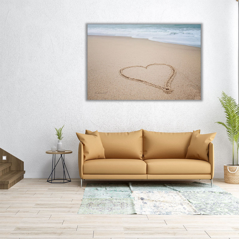 «Beach Love I», reproduction d'art sur toile, H 20 po x l 30 po