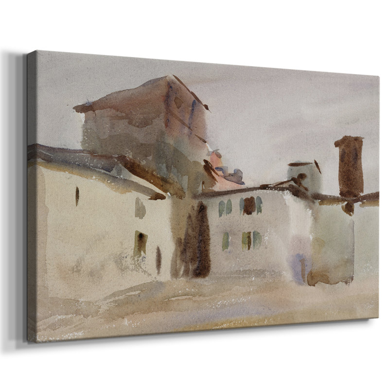 Paysage rétro-M, Wrapped Canvas, H 9 po x l 13 po