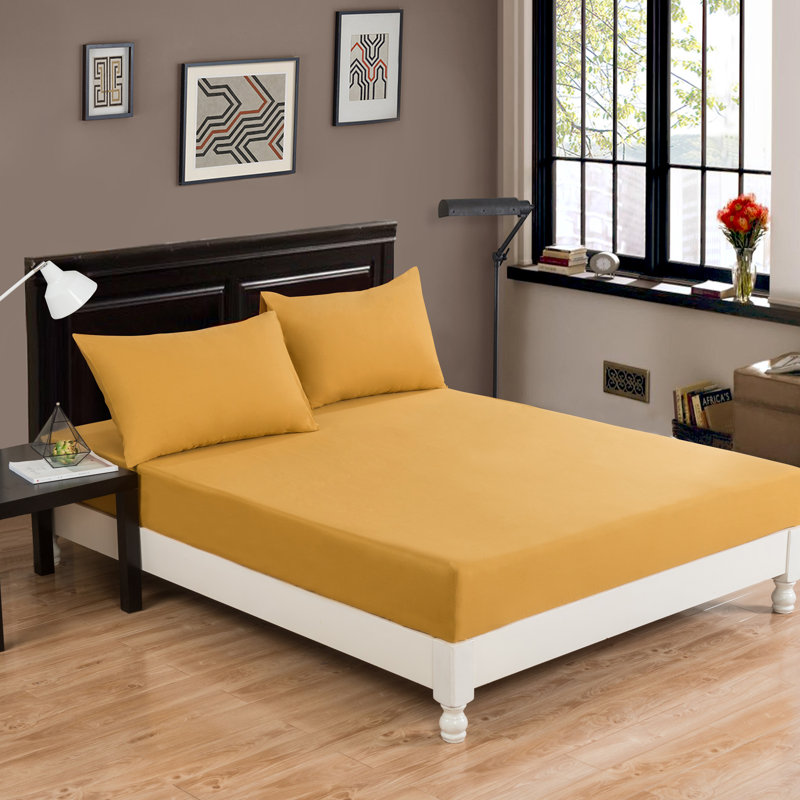 Fitted Sheet, Twin Fitted Sheet with 1 Pillowcase