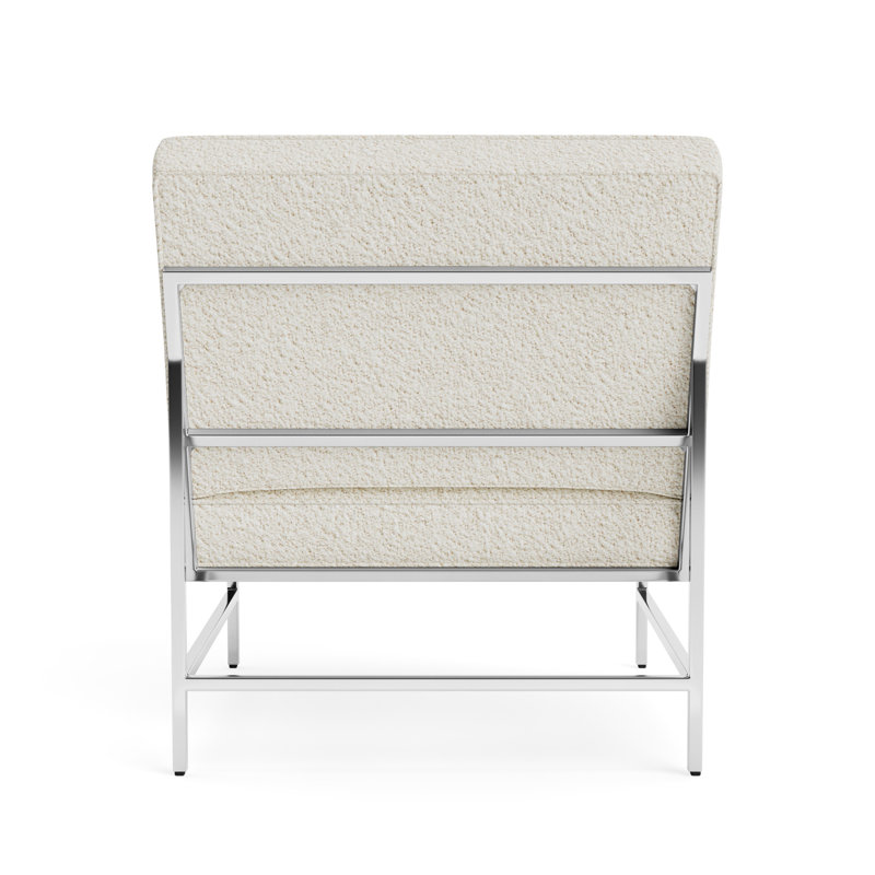 Major Chair, Berber - Cream, Polished Stainless Steel