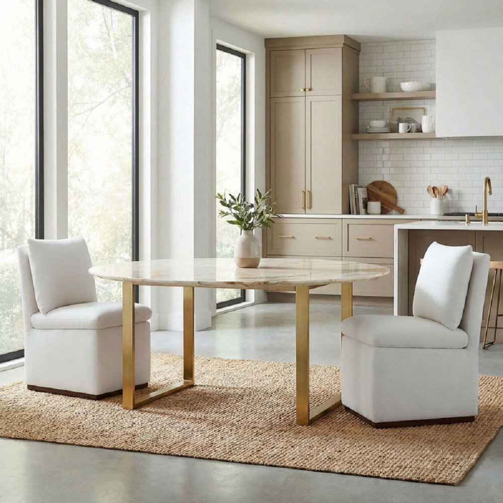 Bobbi Upholstered Dining Chair, Prestige Pearl Tweed