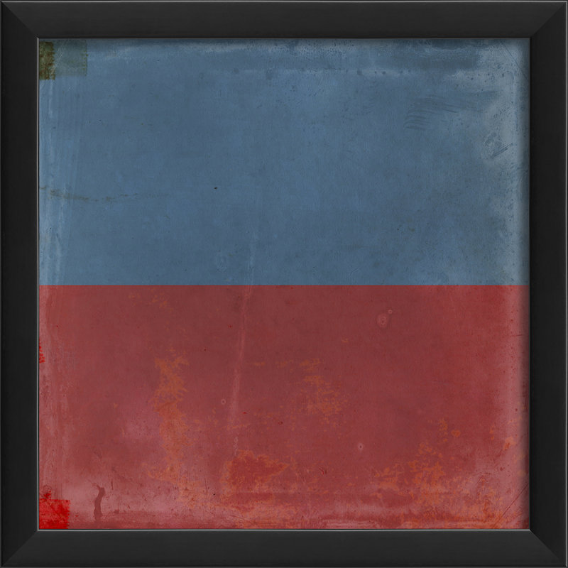 « e », impression encadrée Signal Flag