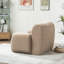 Fauteuil en chenille rembourré avec sièges profonds-1572043541