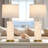 28” Elegant Shell-Inspired Table Lamp with USB Charging Ports, LED Bulbs and Nightlight-1682190904