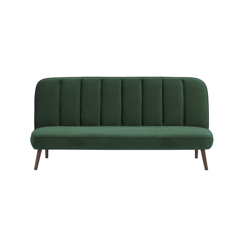 Keiper 2 Seater Sofa Bed, Green, Dark Oak