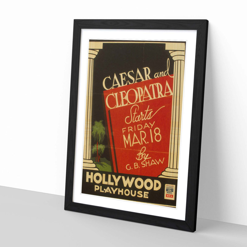 Single Picture Frame Print, Black
