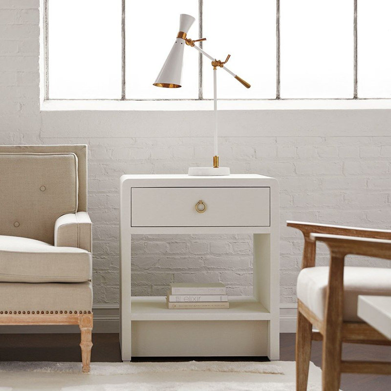 Benjamin End Table, White