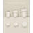 3-Pack White Modern Minimalist Plant Pots, 5/6/7 Inch Indoor Planters with Drainage Holes for Indoor Plants & Home Decor-469005875