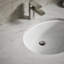 Caxton White Vistreous China Oval Undermount Bathroom Sink