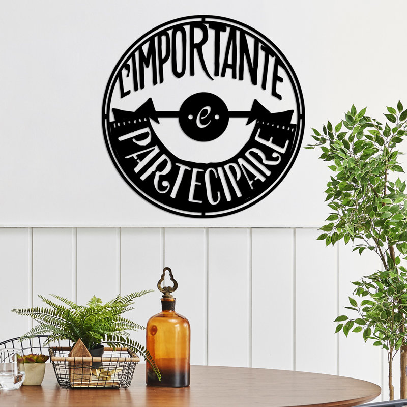 Elegant Decorative Metal Wall Accessory, Black, 22.0 x 22.0 inches | 100% Metal Construction, Thickness: 0.06 inches | Perfect for Modern Home Decor, Stylish and Durable Design, Ideal for Living Room & Office Spaces