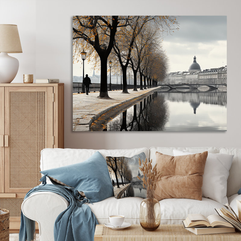 Paris lumière de Paris, H 30 po x l 40 po x P 1,5 po, Toile tendue