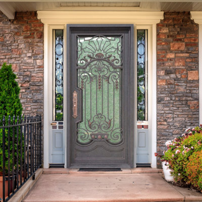 Belle Époque Wrought Iron Single Door