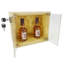Boîte avec serrure et clés Vitrine de table Glorifier en bois rustique transparent