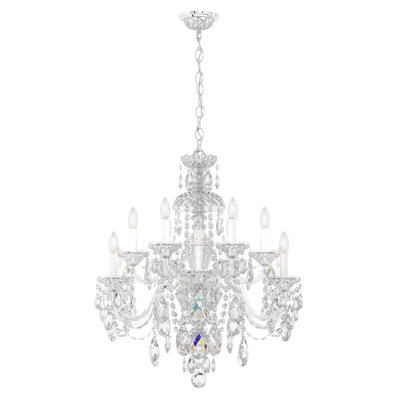 Sterling 12 - Light Glass Chandelier