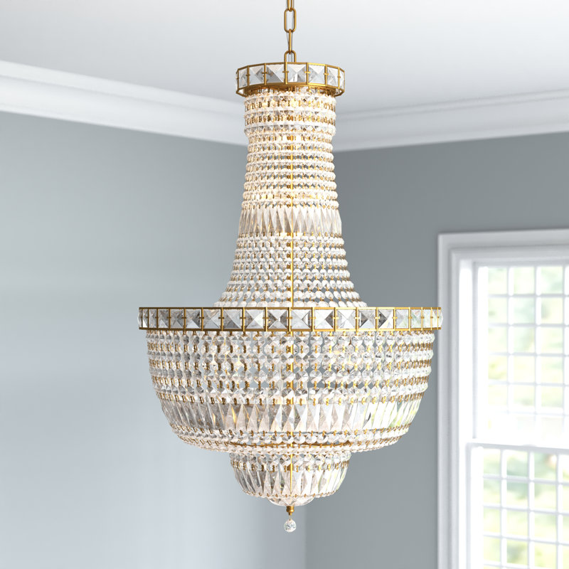 Stinnett 22 - Light Dimmable Empire Chandelier, Gold
