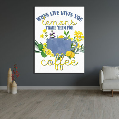 ArtDirect Allen, Kimberly Gallery Wrapped Canvas Art Titled: Lemon Tile 10