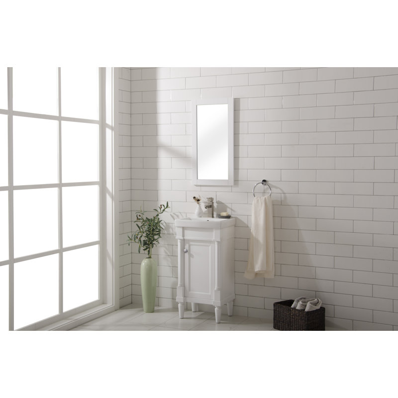 Ensemble de meuble-lavabo simple 17 po Esperanza, Blanc